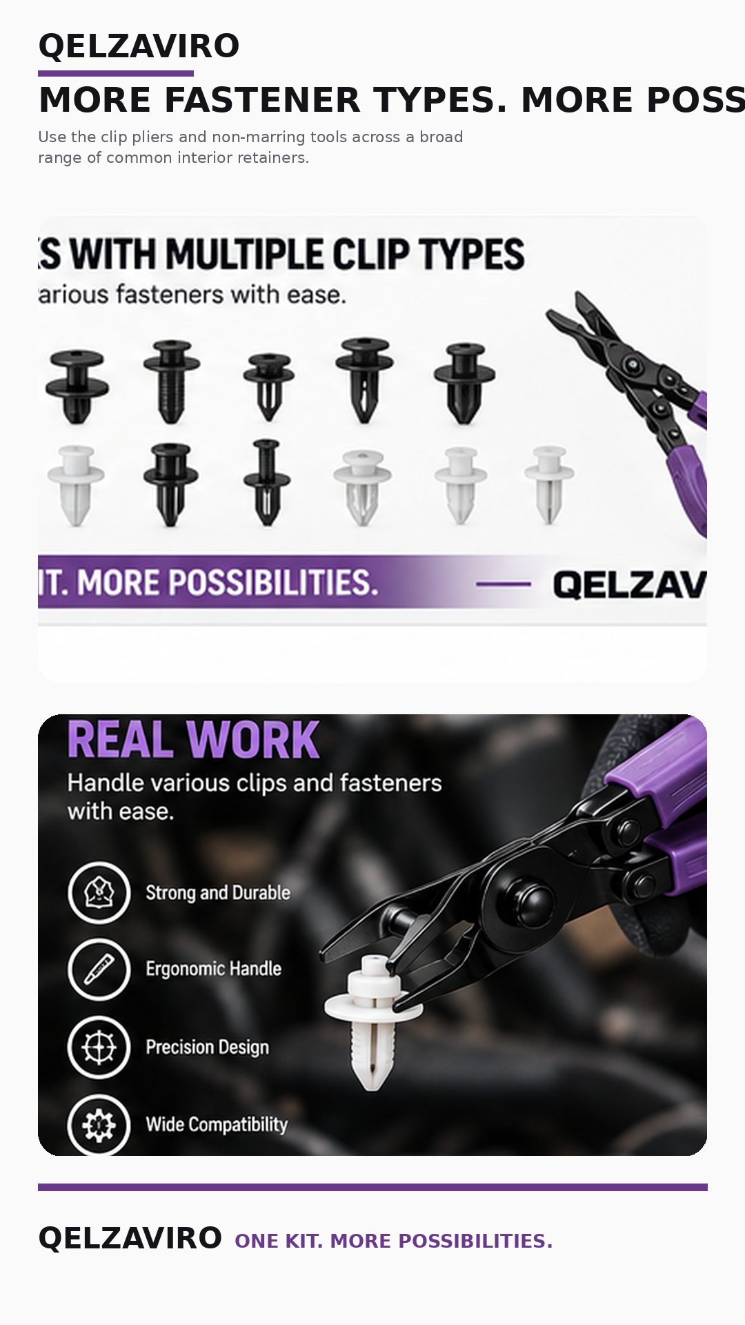 QELZAVIRO Multiple tool profiles for multiple fastener types