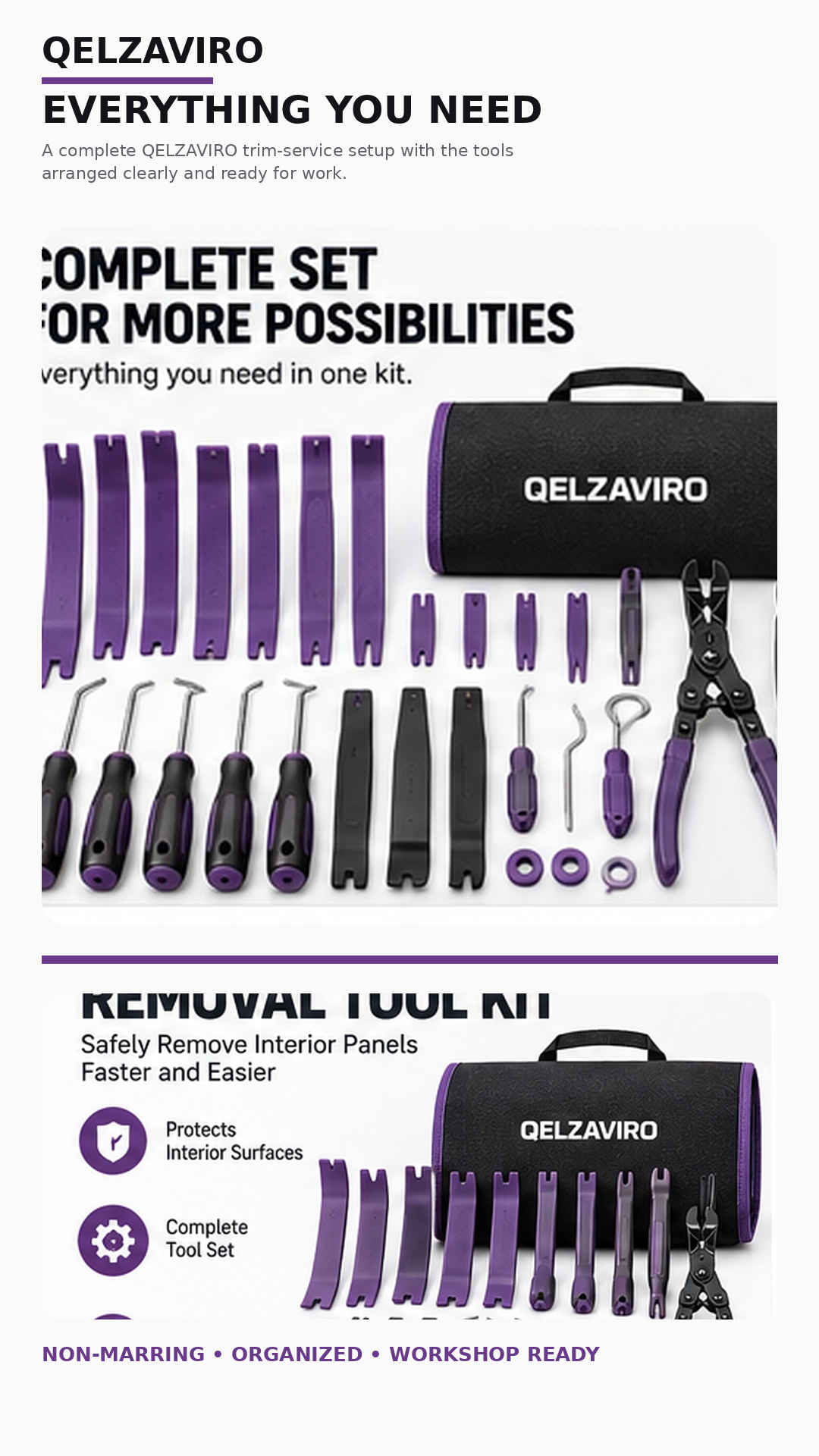 QELZAVIRO Everything needed for controlled interior service